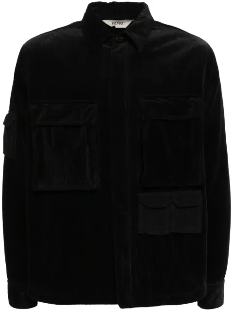 ASPESI corduroy shirt jacket Black CG15E792