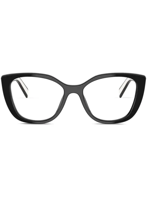 Prada Eyewear cat-eye glasses Black PRB04V16K1O1