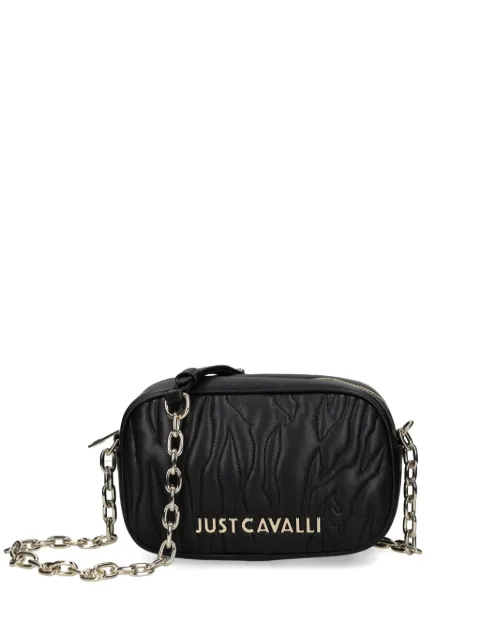 Just Cavalli logo-lettering bi-fold crossbody bag Black 77RA4BE1ZSB23