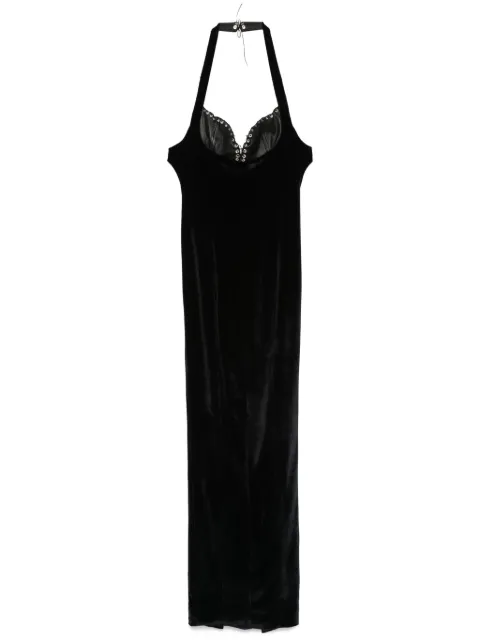 Ludovic de Saint Sernin Grace maxi dress Black AW24DR025WPL0009
