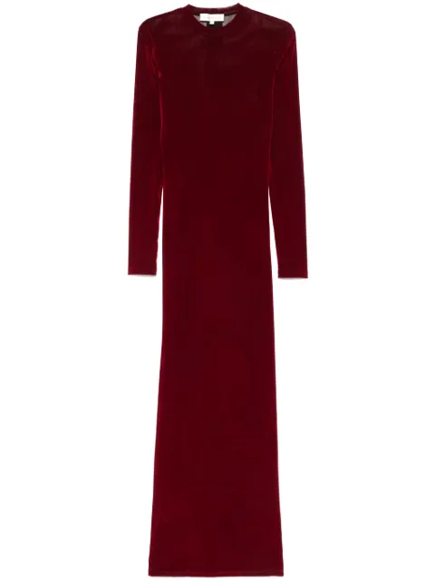 Ludovic de Saint Sernin velvet maxi dress Red DR001WPA0002