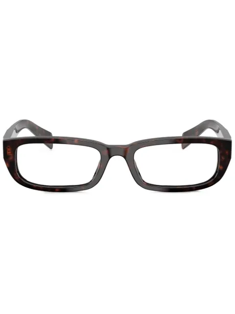 Prada Eyewear rectangle frames Black PRB05V17N1O1