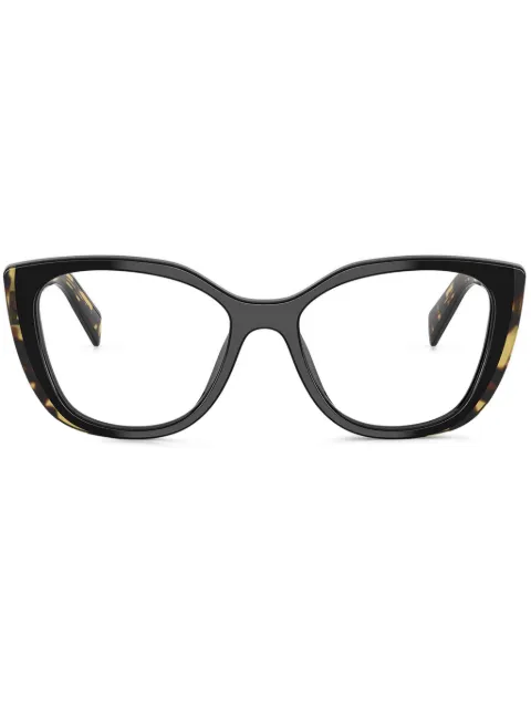 Prada Eyewear geometric-frame glasses Black PRB04V