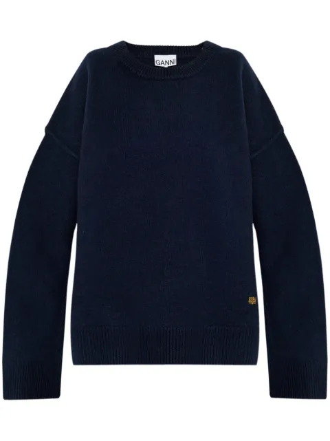 GANNI wool sweater Blue K2296