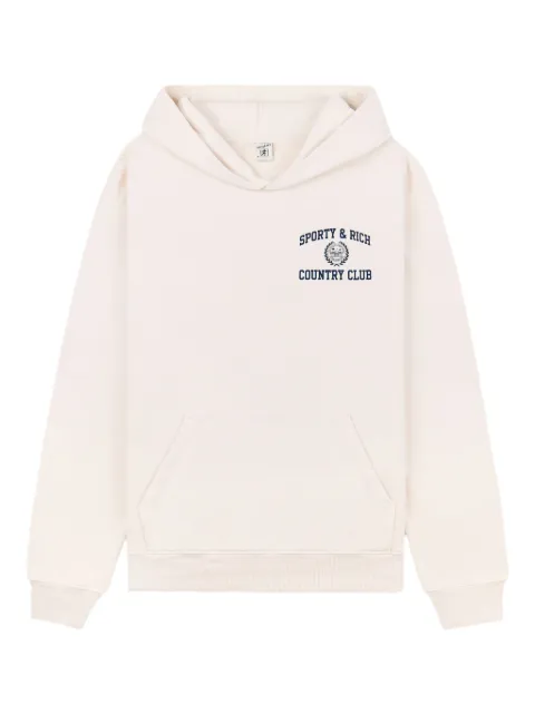 Sporty & Rich Varsity Crest hoodie Neutrals WS066S409VC