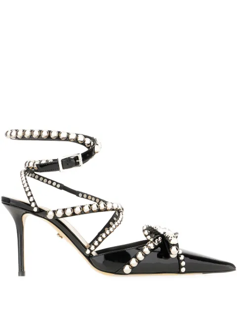 MACH & MACH 90mm stud-embellished pumps Black FW24S083385PAT