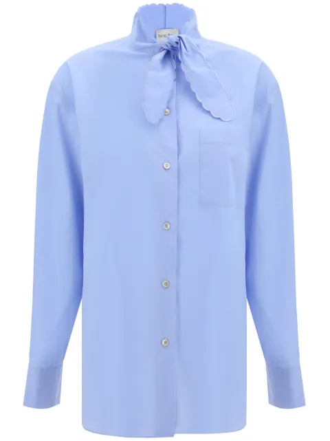 Forte Forte tie-fastening shirt Blue 13306MYSHIRT