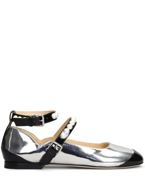 MACH & MACH panelled-design ballet flats Silver FW24S0831010SPEC10