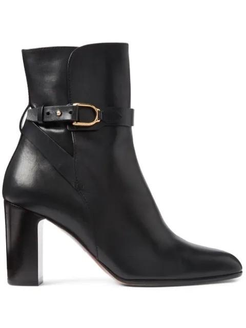 Ralph Lauren Collection 75mm leather boots Black 800905248001