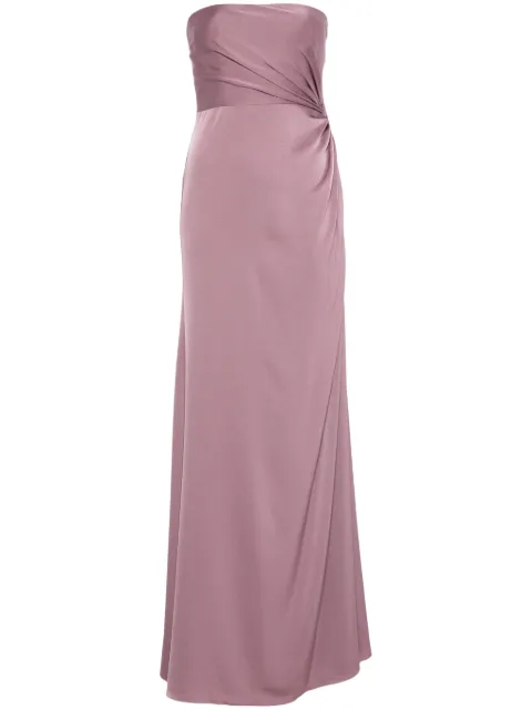 Alex Perry twist-detail satin gown Purple D1358PF24