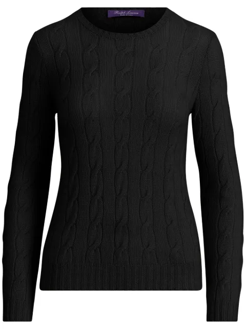 Ralph Lauren Collection cable-knit sweater Black 290615209004