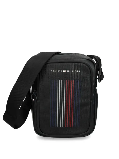 Tommy Hilfiger logo-stamp messenger bag Black AM0AM12457