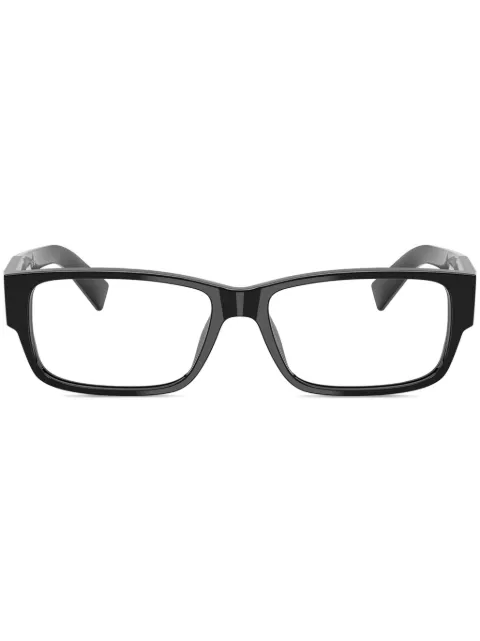 Prada Eyewear rectangle frame glasses Black PRB09V16K1O1