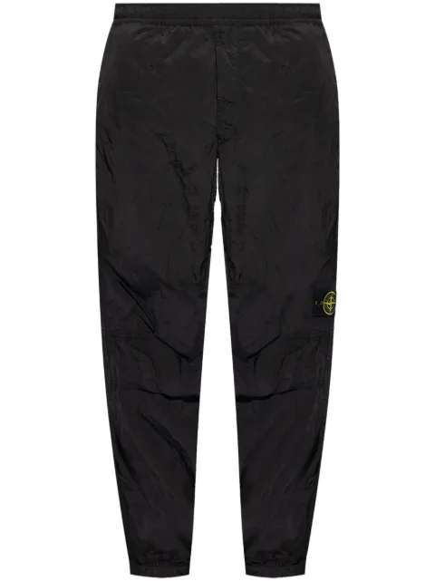 Stone Island logo-patch elasticated-waist track pants Black 811530919