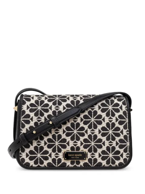 Kate Spade floral-jacquard crossbody bag Black KI453