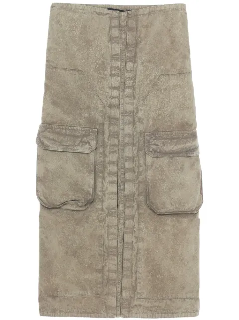 Y/Project cargo-pocket midi skirt Green 103SK001