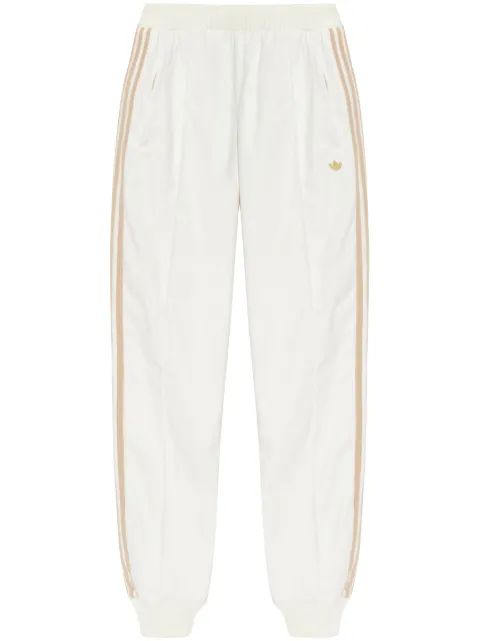 adidas logo-patch cotton track pants White IX0960