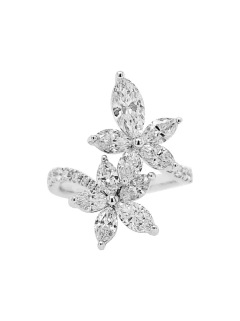 HYT Jewelry Cluster fine ring Silver R636HR