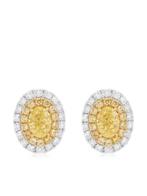 HYT Jewelry 18kt white gold diamond earrings Silver E274HR