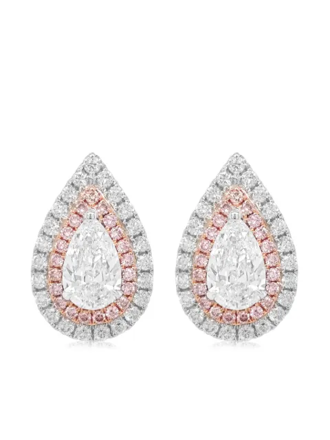 HYT Jewelry 18kt white gold diamond earrings Silver E280HR