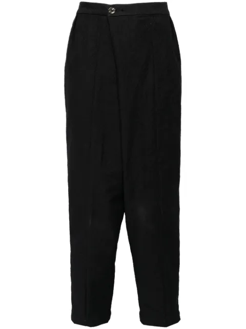 CHIAHUNG SU dyed tapered trousers Black AW24MP12FANO