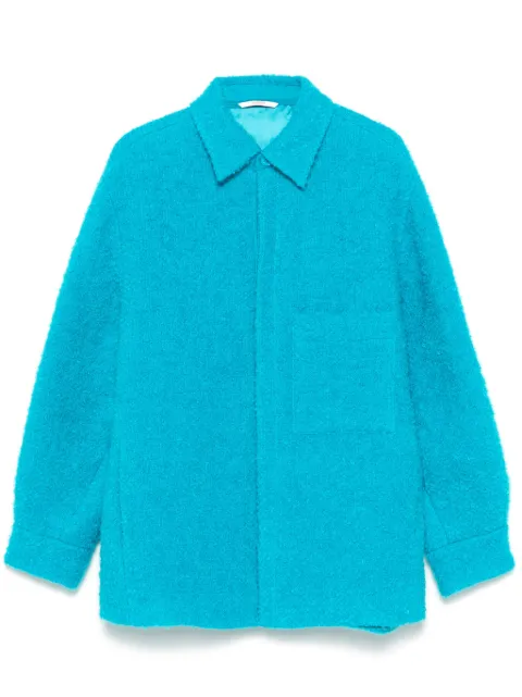 Valentino Garavani bouclé shirt jacket Blue VCIT91AGS