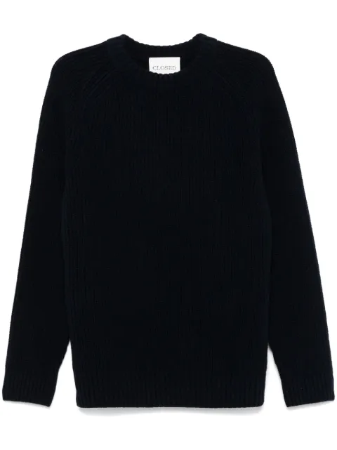 Closed wool sweater Blue C8627098U22