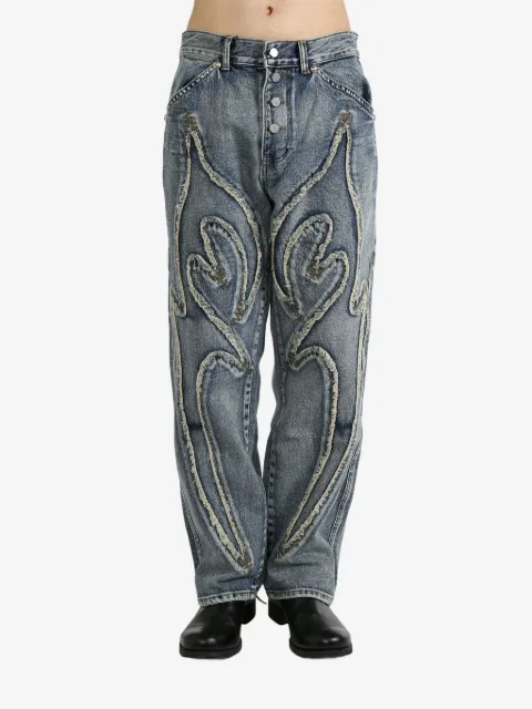 THUG CLUB Tribal jeans Blue TC23PT0701