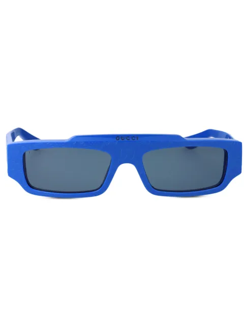 Gucci Eyewear GG Supreme rectangle-frame sunglasses Blue GG1592S004