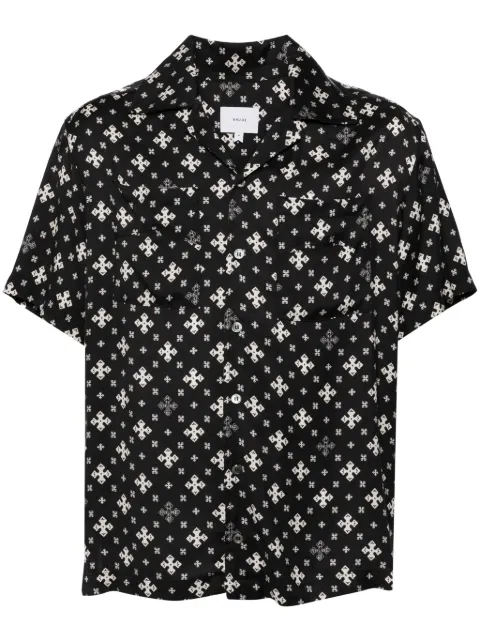 RHUDE bandana-print rayon shirt Black RHPF24SR02450A