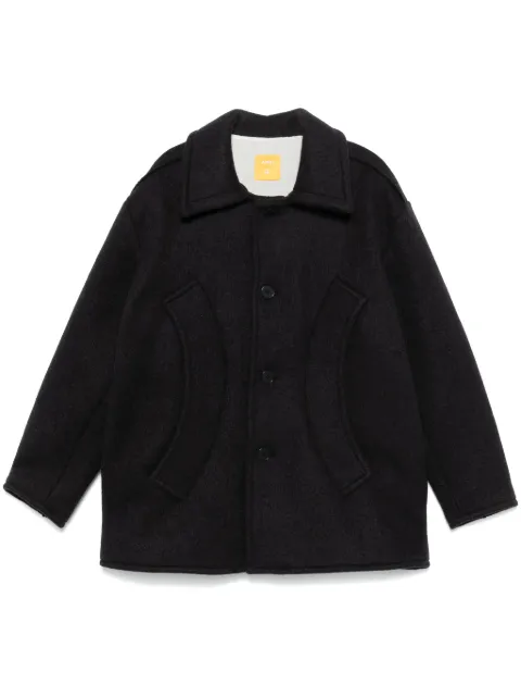 AIREI brushed coat Black AIR04C1041BLACK