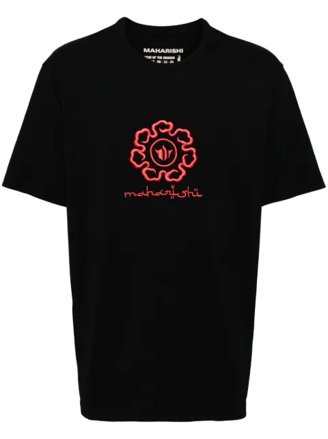 Maharishi spiral temple T-shirt Black 1378SPIRALTEMPLE