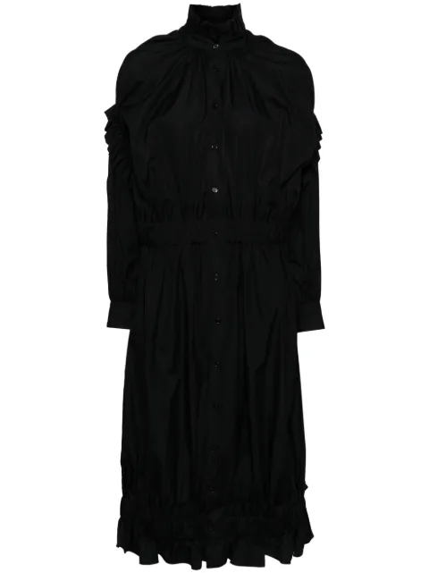 Noir Kei Ninomiya ruffle-detail dress Black 3L00130511