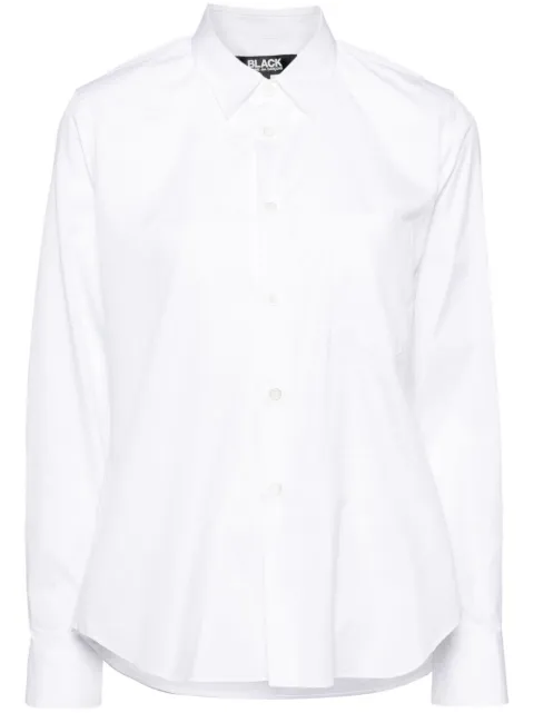 Black Comme Des Garçons cotton shirt White 1MB009