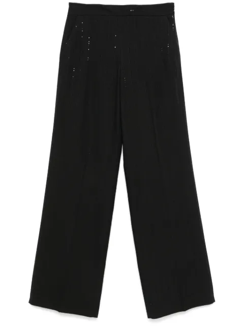 TWINSET sequin-detailing trousers Black 242TT2161