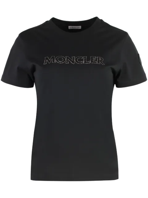 Moncler crystal-embellished T-shirt Black J20938C0002189AIJ