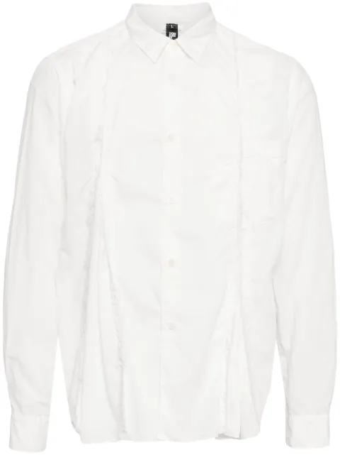 Black Comme Des Garçons fringed shirt White 1LB0140522