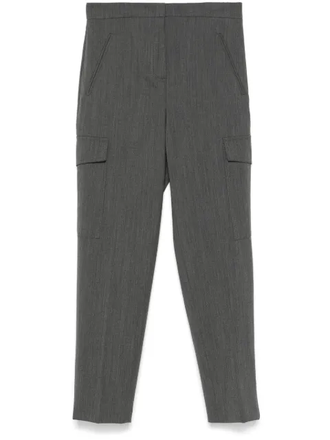 TWINSET straight-leg cargo pants Grey 242TT2120