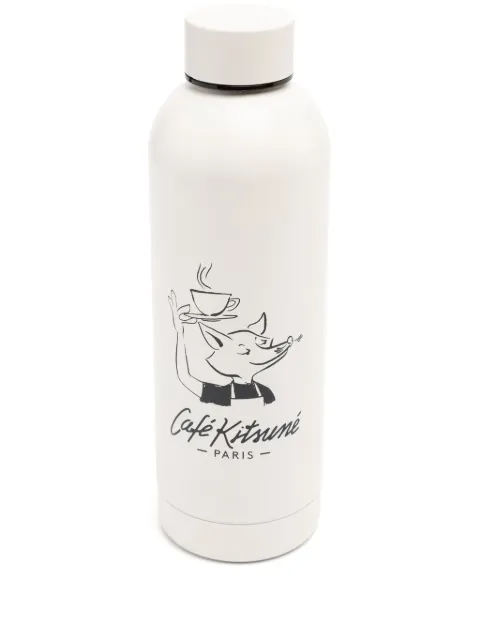 CAFÉ KITSUNÉ stainless-steel water bottle Neutrals CKNU08102O0014