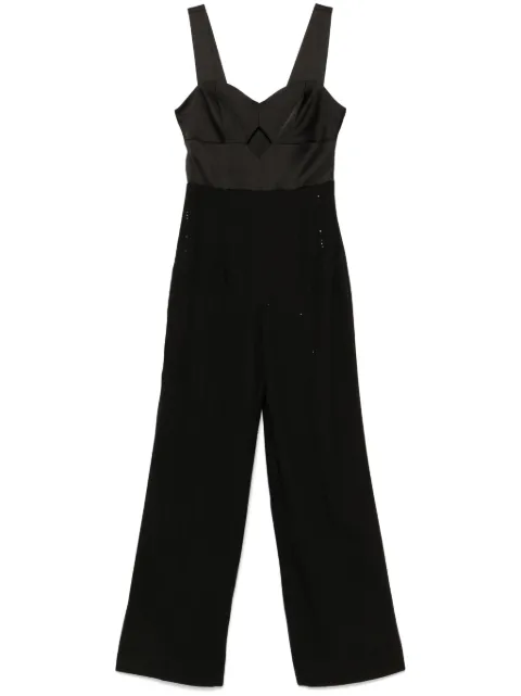 TWINSET sequin-pinstripe jumpsuit Black 242TT2165