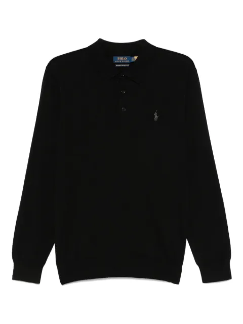 Polo Ralph Lauren knitted polo shirt Black 710941104002