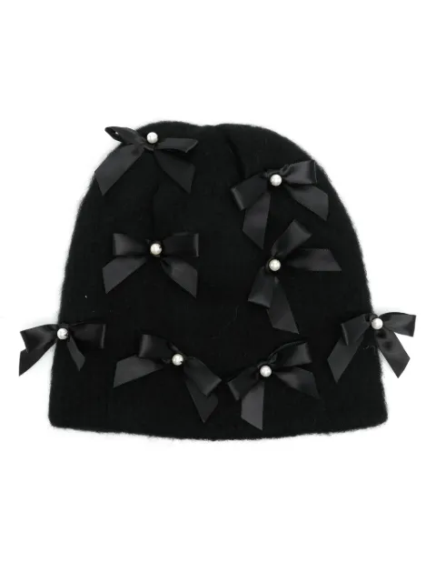 Jennifer Behr bow beanie Black 46XA80
