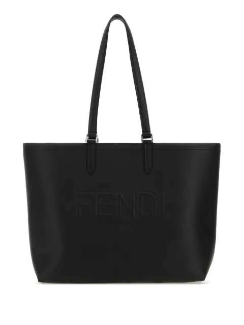 FENDI leather tote bag Black 7VA610ARD9