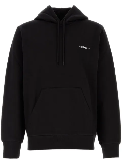 Carhartt WIP logo-embroidered hoodie Black I033658