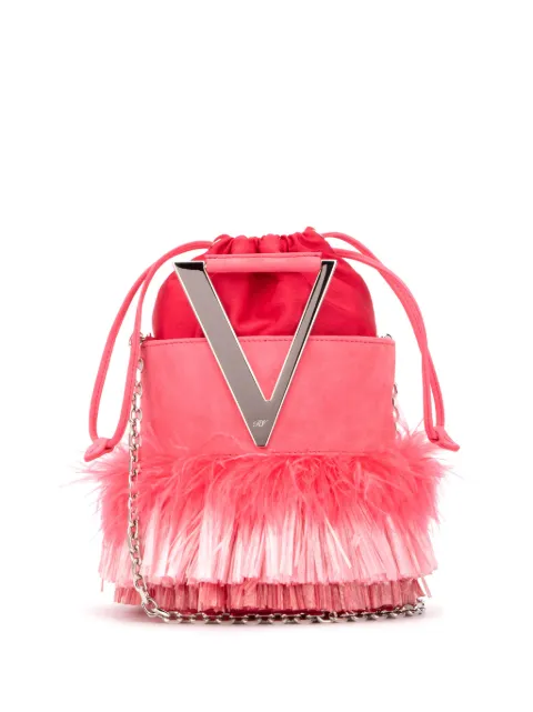 Roger Vivier mini Tiki Viv RV bucket bag Pink RBWANNKC101HR0