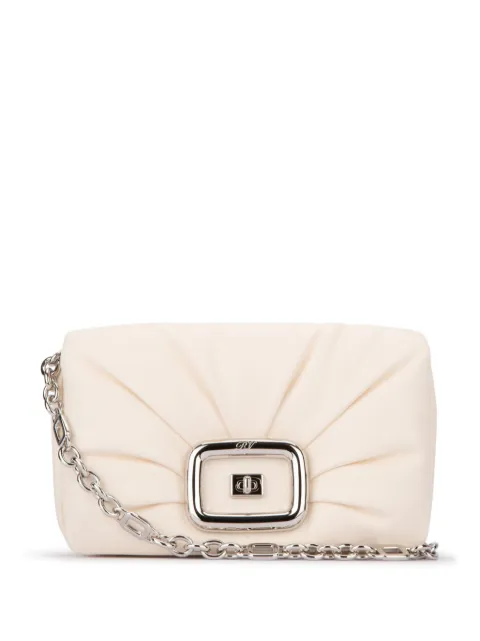 Roger Vivier Viv' Choc leather shoulder bag Neutrals RBWAOGJ0200YDR