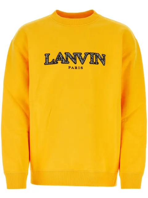 Lanvin embroidered-logo sweatshirt Yellow RMSS0004J209A23