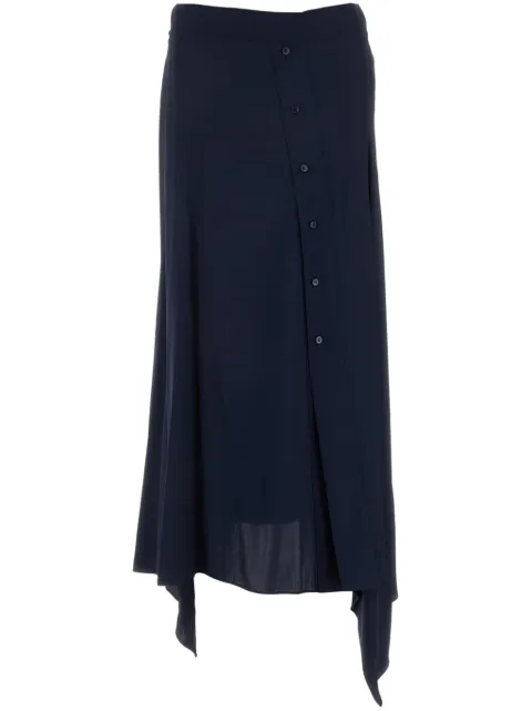 Stella McCartney asymmetric stretch-design skirt Blue 6300753CU351