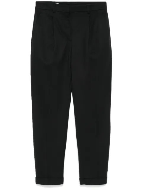Incotex cropped trousers Black 171894D4600