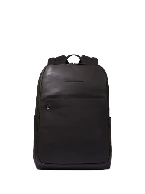 PIQUADRO 15.6" leather laptop backpack Brown CA6503B3